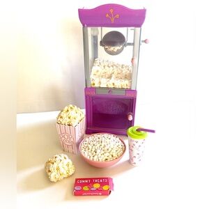 American Girl Popcorn Maker Machine And Accessories